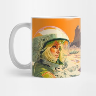 We Are Floating In Space - 64 - Sci-Fi Inspired Retro Artwork Mug